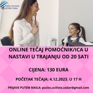 PUN- TRAJANJE 20 SATI